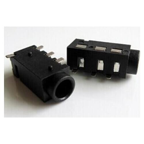 10PCS 3.5mm Female Audio Connector 4 Pin SMT SMD Headphone Jack Socket PJ-320D