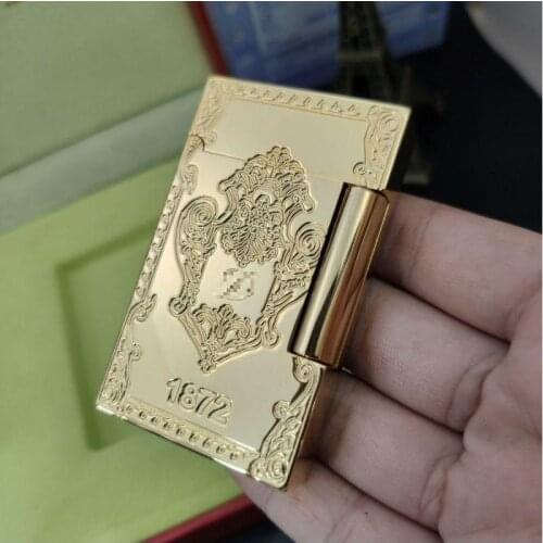 100% brand new retro DuPont bright sound lighter Seiko manufacture windproof copper body cigarette lighter with box