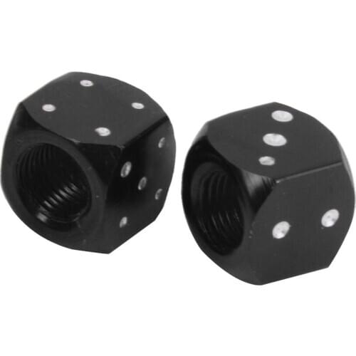 2Pcs Dice Valve Stem Caps Motorcycle Car Truck Bike Tire Wheel Cover