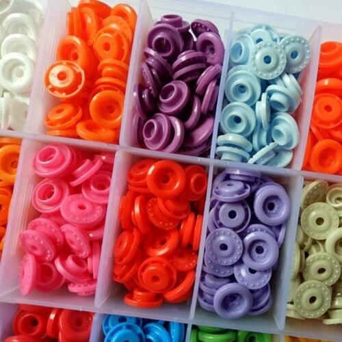 360 Set Resin Snap Buttons Plastic Snaps Clothing Clip Garment Press Stud Fasteners Poppers Accessories