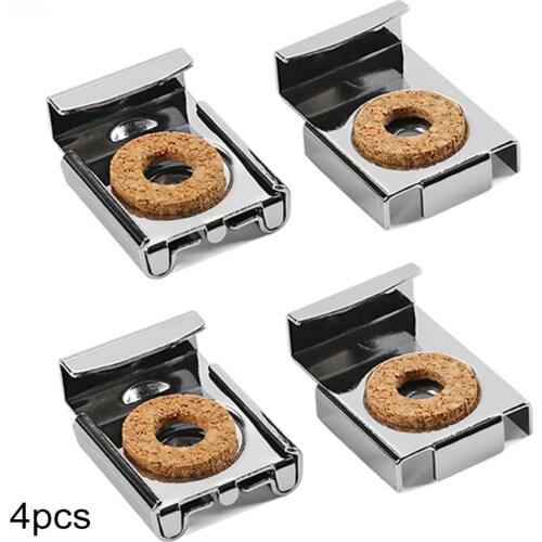 4pcs Zinc Alloy Frameless Bathroom Mirror Glass Wall Square Chrome Mirror Holder Mounting Fixing Kit Hardware With Screws