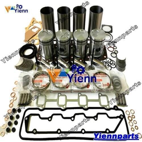 4D98E-1 4D98E-1B41CF 4D98E-1G41O Overhaul Rebuild Kit With Valve For Komatsu Engine FD20 XD30 Forklift Repair Parts