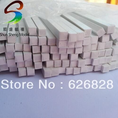 50pcs 5.0*5.0mm square stick ABS Plastic pipe B01-005 50cm
