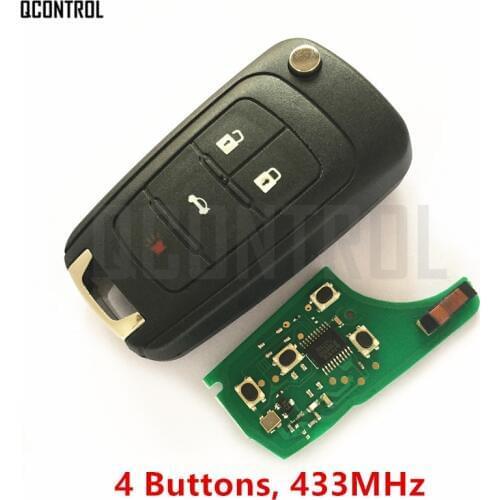 QCONTROL 4BT Car Remote Key DIY for OPEL/VAUXHALL 433MHz with Chip Astra J Corsa E Insignia Zafira C 2009-2016