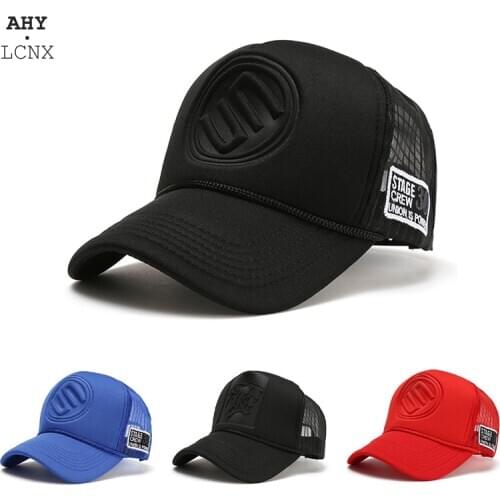 2020 Brand New Trucker Hat Hip Hop Curved Baseball Caps Men And Women outdoor Summer Meshed Snapback Hat For Male Hip Hop Hats