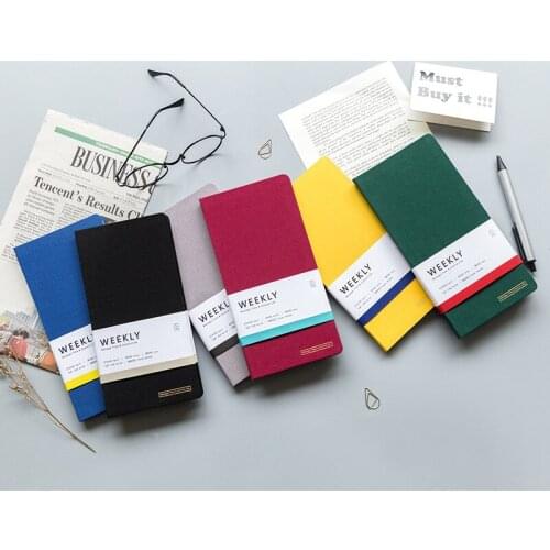 Candy Color Weeks Notebook Monthly Weekly Agenda Planner Organizer Journals Schedule Book Office School Stationery