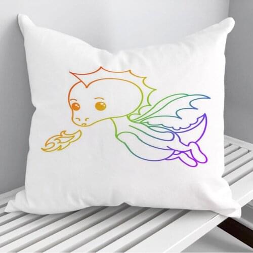 Baby Dragon Throw Pillows Cushion Cover On Sofa Home Decor 45*45cm 40*40cm Gift Pillowcase Cojines Dropshipping