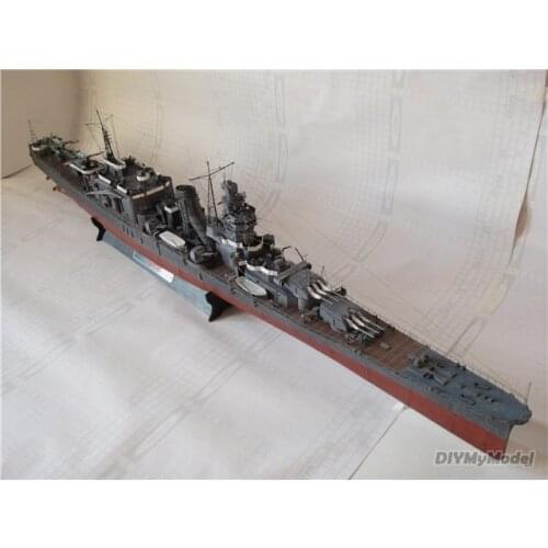 DIYMyModeI Japans agano Dadian class light Battlecruiser DIY Handcraft Paper Model Kit HandmadeToy Puzzles Gift Movie prop