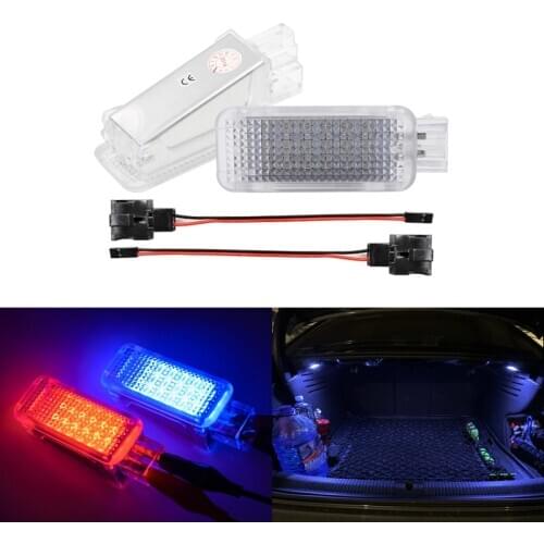 For Seat Leon MK3 (5F) 2012-2019 2x SMD White/Red/Blue Led Trunk Boot Lights Module Luggage Compartment Lamps