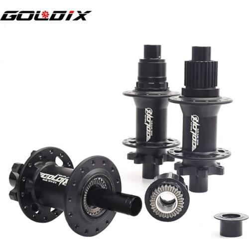 GOLDIX GDX370 Hub Ratchet 36T HG XD MS Disc Card Brake Mountain Bike Hub Bearing Bicycle Hubs 32 Holes Black 8/9/10/11/12Speed