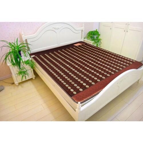 Hot Selling Infrared Heating Jade massage heating mattress warm heated tourmaline mattress Free Gift eye cover