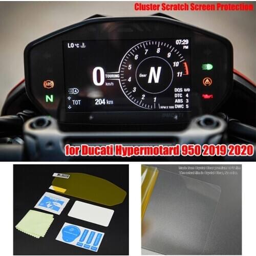 For Ducati Hypermotard 950 2019 2020 Motorcycle Cluster Scratch Protection Instrument Speedometer Film Screen Protector Sticker