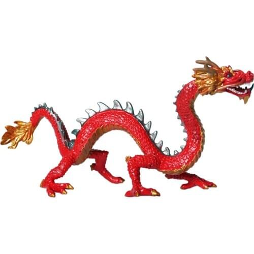Chinese Dragon Figures PVC Plastic Realistic Animal Model Toy Birthday Toys