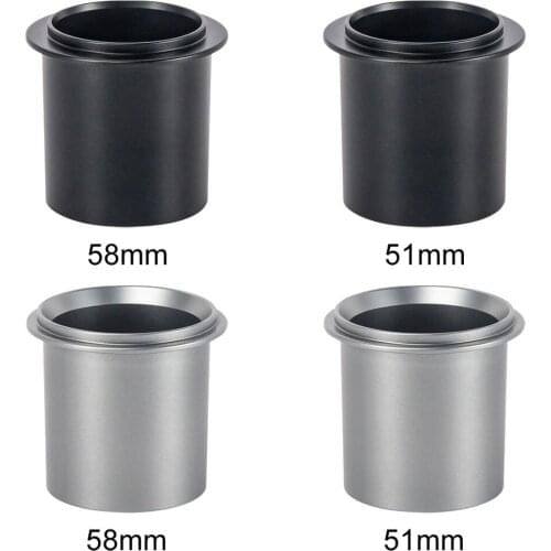51/58mm Coffee Handle Powder Cup Aluminum Alloy Coffee Dosing Cup Sniffing Mug for Espresso Machine DIY Tools