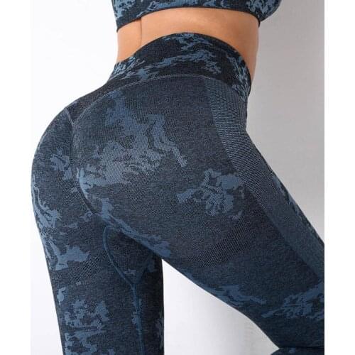 Seamless High Waist Leggings Push Up Leggings Sport Women Fitness Gym Clothing Butt Lift Leggings Camouflage Leggings for Women