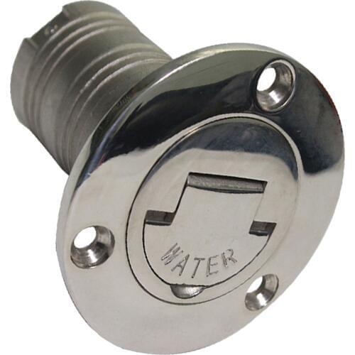 Marine Boat Deck Water Fill/Filler Keyless Cap 2 Inch, 316 Stainless Steel Boat, Yacht, Caravan, Campervan Gas Fuel Tank