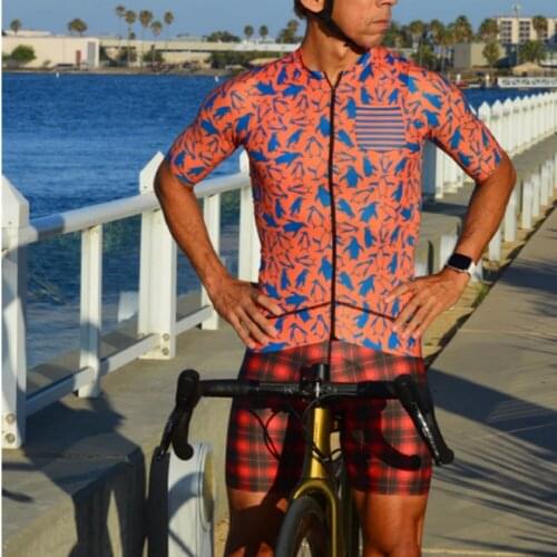 Love the pian Mens Jersey Set Cycling Clothing Short Sleeve Kit Mtb Race Riding Uniform Summer Road Bike Ropa Ciclismo Hombre