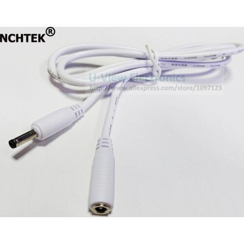 NCHTEK DC Power 3.5x1.35mm Male to 3.5*1.35mm Female Extension Connector Adapter Cable About 1M/Free DHL Shipping/100PCS