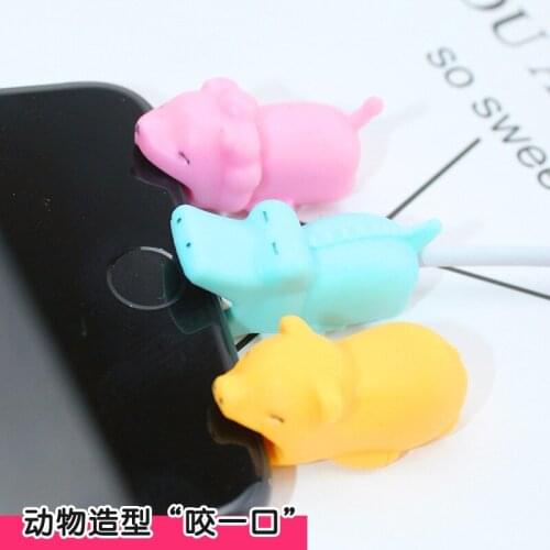 New 50pcs Cable Winder Cute Animal cable protector for iphone 5 6 7 8 usb cable organizer charger wire holder cable Protection
