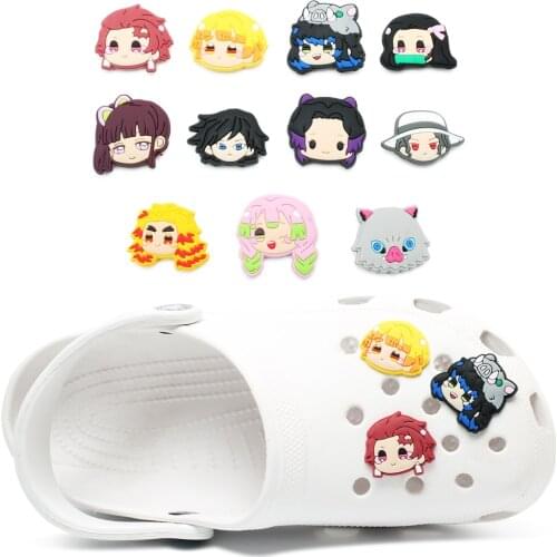 Single Sale 1pc PVC Cartoon Character Shoe Charms,Shoe Buckles Accessories Fit Bands Bracelets Croc JIBZ,Kids Party X-mas Gift