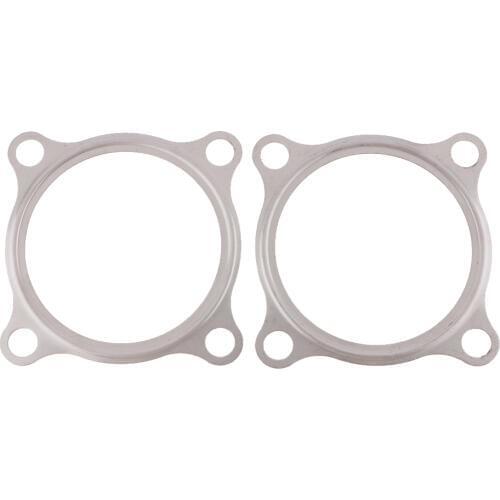 PAIR 3'' TURBINE TURBO CHARGER EXHAUST DOWN PIPE FLANGE GASKET FOR CAR