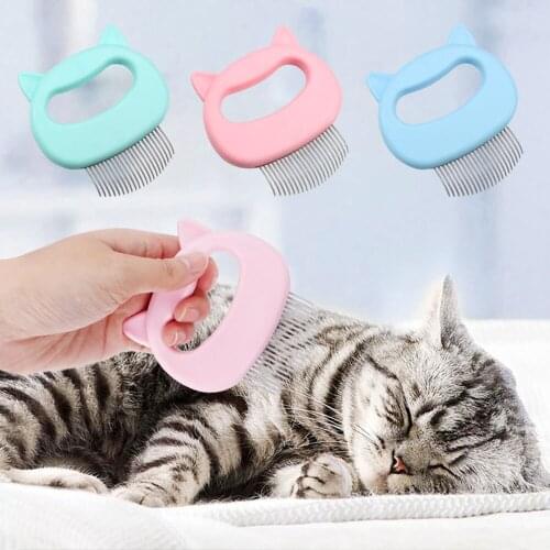 Pet Massage Comb For Cats Shell Shaped Dog Grooming Accessories Hair Remover Brush To Remove Loose Hairs Pet Cleaning Supplies