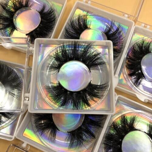 Queenly Girls Wholesale 3D Mink Fur Eyelahes Extension Free Shipping 25mm Thicking Lashes Vendor