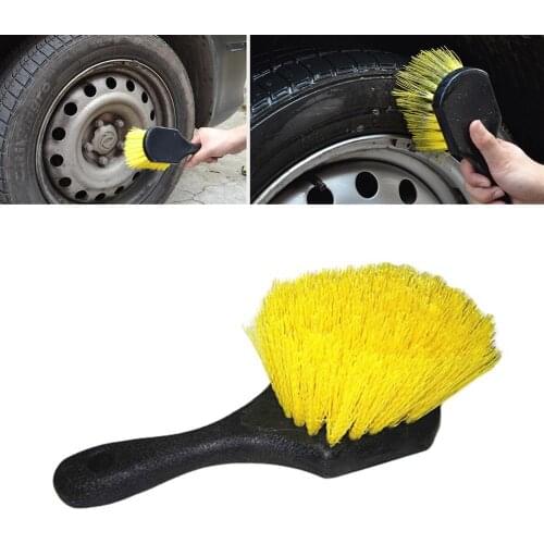 80% Hot Sale Special Feathered Split End Soft Hair Scratch-Free Short Handle Wheel Tire Brush