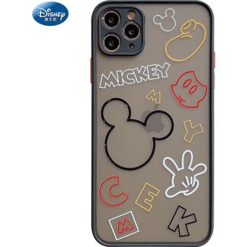 DISNEY 2021 Mickey Minnie Silicone Case for iPhone 11 Pro Xs Max iPhone 12 Pro 7 8 Plus Official Liquid Silicon 360 Full Cover