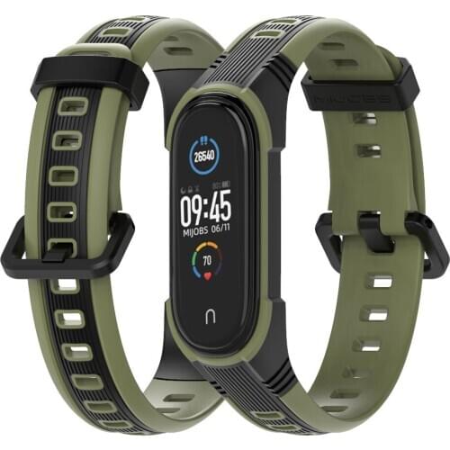 Silicone Watch Band For Xiaomi Mi Band 5 Bracelet for Miband 4 3 Wristband for Mi 5 Band Smart Watch Replacement Strap