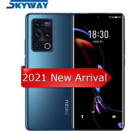2021 Original Meizu 18 Pro 5G Smart Phone Snapdragon 888 Octa Core 6.7" Quad HD Screen 40W Fast Charger 8GB 128GB Cell Phone