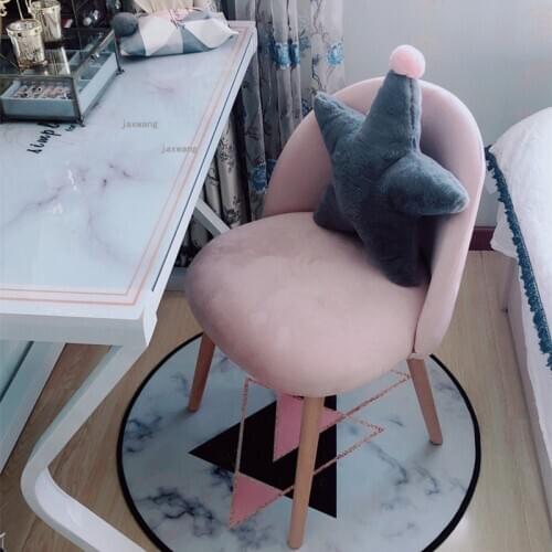Modern Minimalist Living Room Makeup Chairs for Apartment Clothing Store Backrest Chair Nordic Bedroom Dormitory Dressing Chair