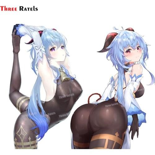 Three Ratels A232 Ganyu Genshin Impact Hot Game Stickers Funny Waterproof Skateboard Luggage Laptop Cartoon Graffiti Decals