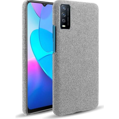 Cloth Cases For vivo Y20s Y11s Case Slim Retro Cloth Hard Cover For VIVO Y11S 6.51" VivoY11S VivoY20S Coque Funda Capa