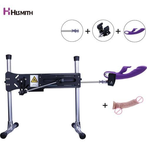 Hismith G-spot Clit Vibrator Premium sex machine 8" Silicone Dildo Noble sex Machines KlicLok System Love Machine Gun for Women