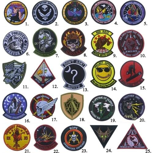 USAF Air Force Special Black Ops Area Flight Test Squadron Bomb Cats Patch Tactical Military ARMY Patch Badge Applique