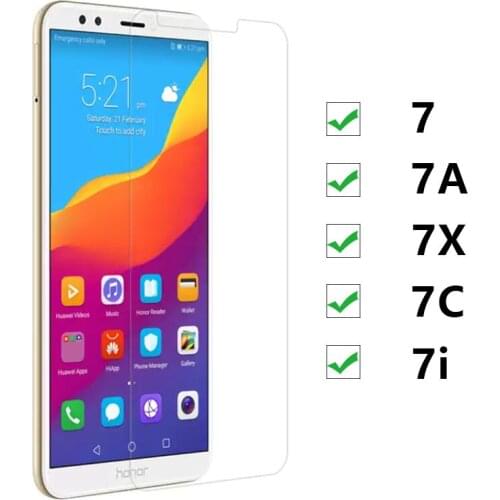 Honer 7a pro glass for huawei honor 7 7A 7C 7I X C X7 C7 A7 tempered glass screen protecter honer 7 7A 7C 7I full film glas 2.5D