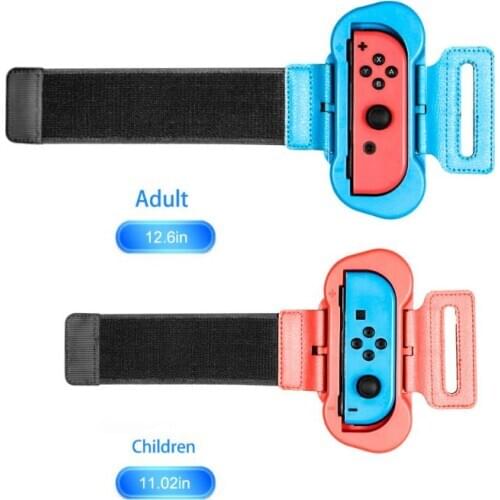 1 Pair Game Wrist Band for iplay Switch for Joy-Con Controller Adjustable Just-dance Wristband Hand Straps Games Accessories