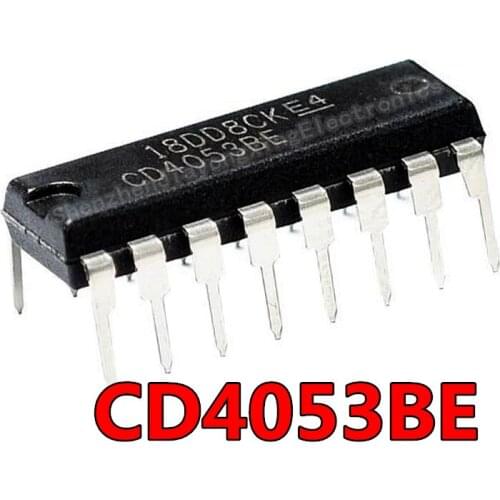 10PCS CD4053BE DIP16 CD4053 DIP 4053BE DIP-16 new and original IC