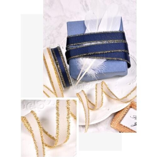 100Yards 3.8cm\25mm\16mm\gold fringe ribbons\for party garment cake-box\decorative\gift\wedding decoration white\pink\dark blue