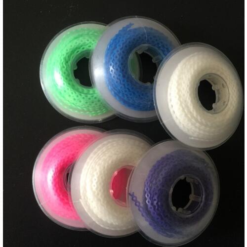 3Pcs Dental Orthodontic Ligature Ultra Power Elastomeric Elastic Chain ( Long,Short,Continuous) 15 Feet