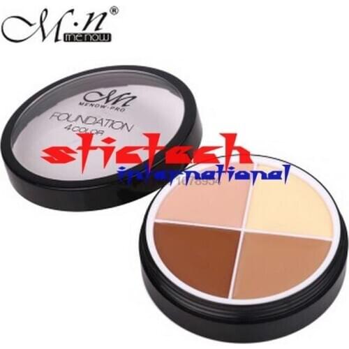 By ems or dhl 50pcs Menowcontour cream face camouflage concealer palette makeup contouring Professional 4 color
