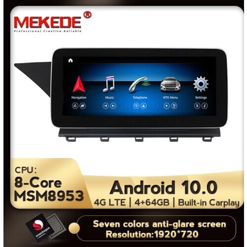 Anti-glare screen!4G+64G android 10.0 Car GPS navigation for Benz GLK Class X204 GLK300 GLK350 2008-2012 NTG4.0 Built-in carplay