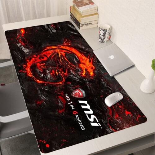 MSI Xxl 90x40CM Gaming Big Mouse Pad Msi Logo Mouse Mat Pc Gamer Mousepad Gamer Mice Keyboards Gaming Accessories Office Deskmat
