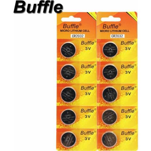 Buffle 40pcs/lot DL2032 CR 2032 KCR2032 5004LC ECR2032 Battery For Watch 40pcs