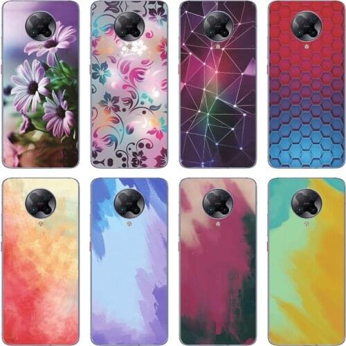 For Xiaomi POCO F2 Pro Case 6.67" Soft Silicon Tpu Cover For Xiaomi POCO F2Pro Phone Back Shell POCOF2Pro Bumper Funda Cat Fower