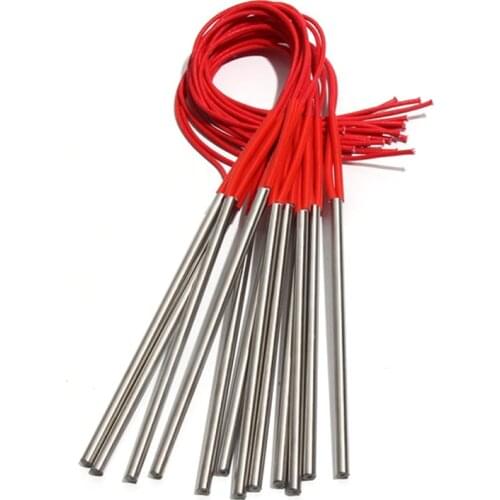 10PCS 6mm 225~255mm 201SUS Cylindrical Heating Tube 110V/220V/380V Single Head Heater 330W/340W/350W/400W/400W Electric Mould