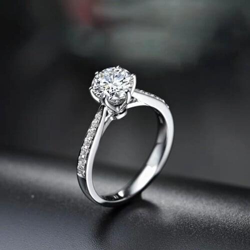 Beautiful lady heart Ring pretty fashion Wedding Party silver color women crystal Lady Ring jewelry JSHR069