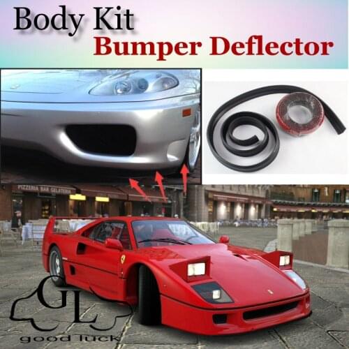 Bumper Lip Deflector Lips For Ferrari F40 Front Spoiler Skirt For TopGear Fans Car Tuning View / Body Kit / Strip