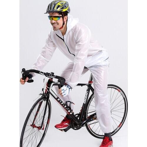 Bicycle Rain Coat With Pants Suit Outdoor Sports Rainsuit Riding Motorcycle Rain gear Adult Rain Jack Outdoor LZG199